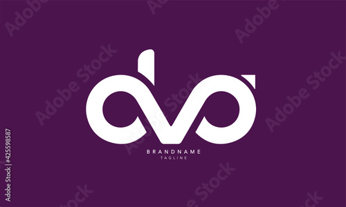 Alphabet letters Initials Monogram logo DVA, DV, VA
