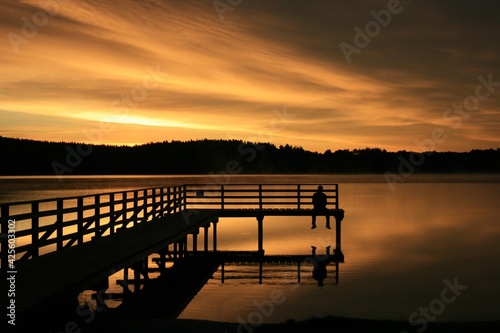 sunrise on the lake