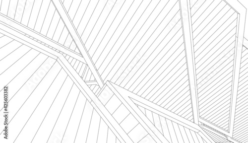 Building 3d structure. Architectural background. 