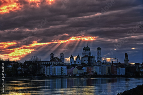 Passau im Abendlicht