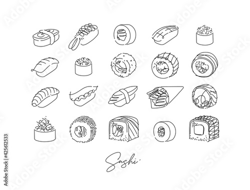 Sushi set poster