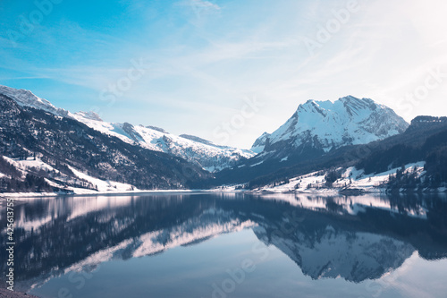 Mountains and lake © Radhey