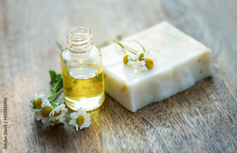 Chamomile soap and oil