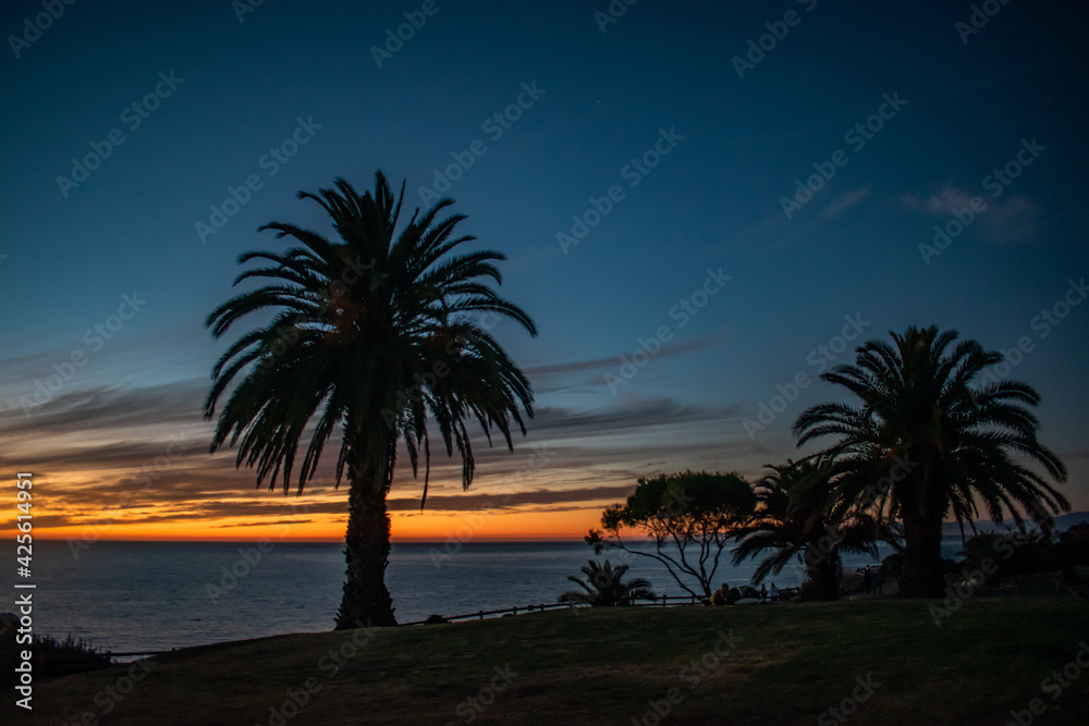 Sunset over Pacific Ocean in Rancho Palos Verdes