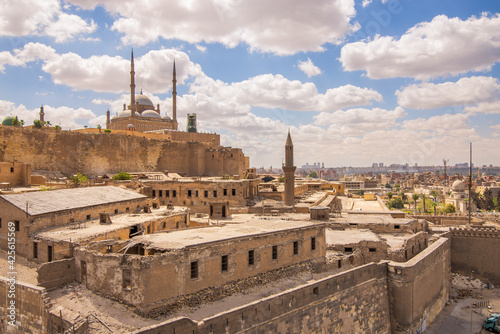 Bild auf Leinwand Day shot of Great Mosque of Muhammad Ali Pasha - Alabaster Mosque - located in t
