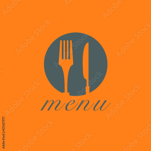 Restaurant menu flat icons
