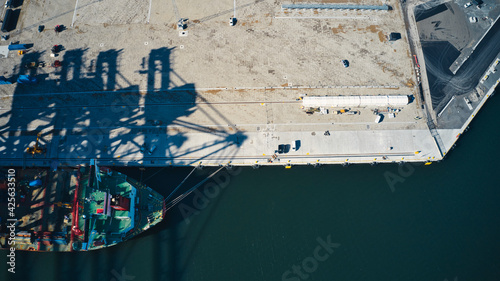 Shipping cranes over seas to Europe and Sweden