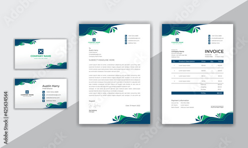 Corporate identity modern business stationery pack design