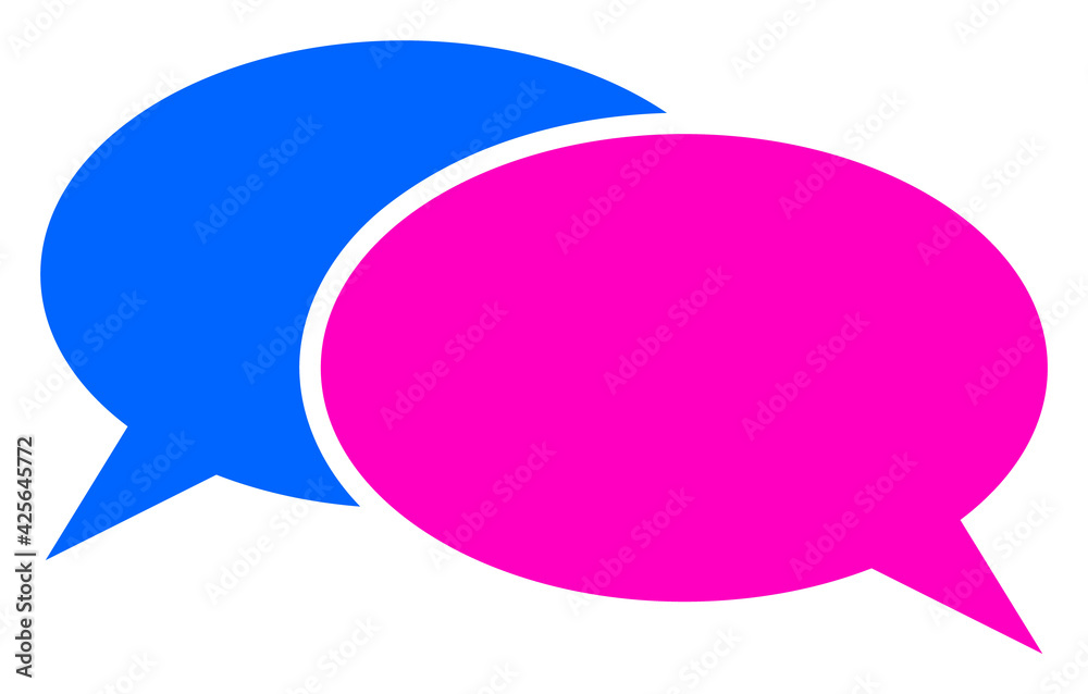 Chat icon with flat style. Isolated raster chat icon image on a white background. Chat icon with flat style. Isolated raster chat icon image on a white background.