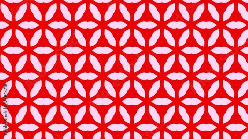 Multicolor Geometric Shapes Pattern in Retro, Animated vintage abstract background