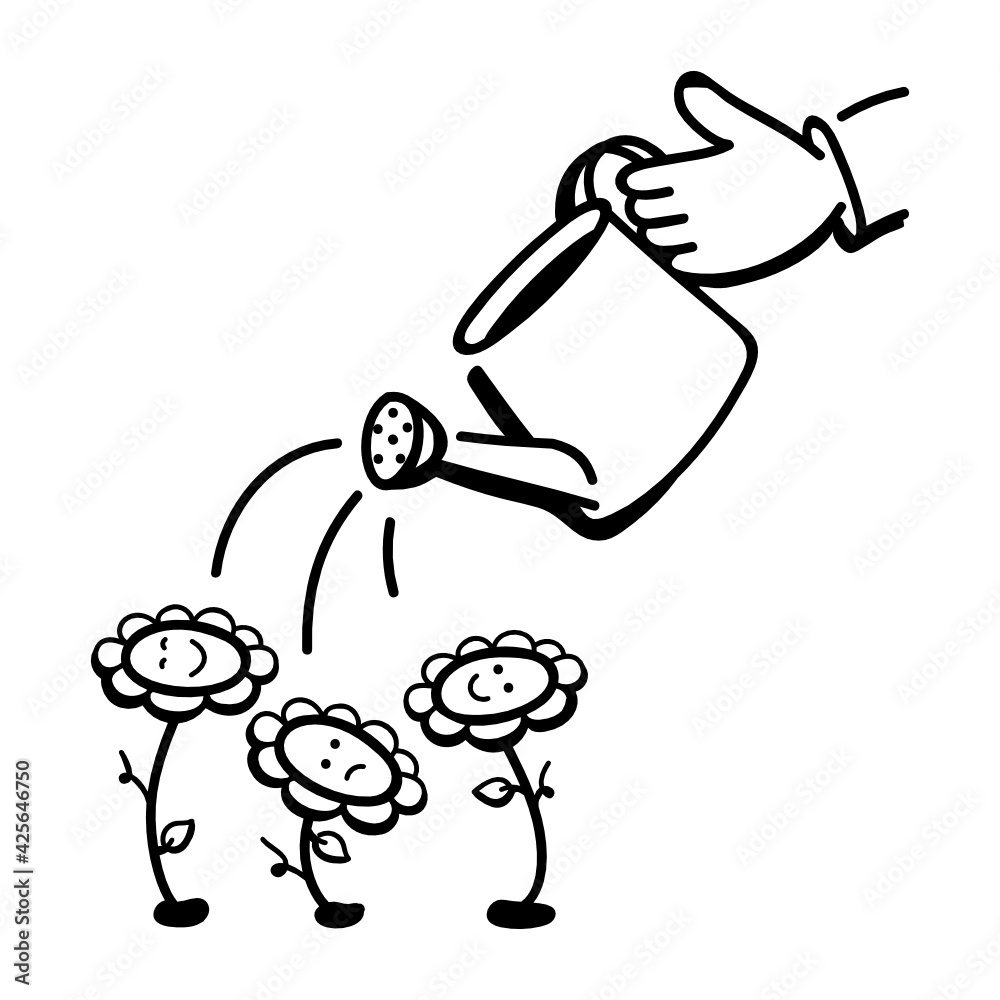 Fototapeta premium A creative hand drawn illustration of counselling
