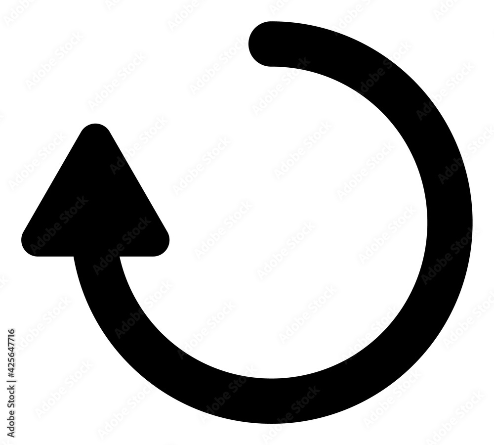 Rotate right arrow icon with flat style. Isolated raster rotate right arrow icon image on a white background. Rotate right arrow icon with flat style. Isolated raster rotate right arrow icon image on a white background.