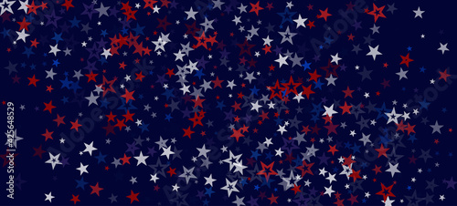 National American Stars Vector Background. USA Independence Memorial President's Veteran's 4th of July 11th of November Labor Day