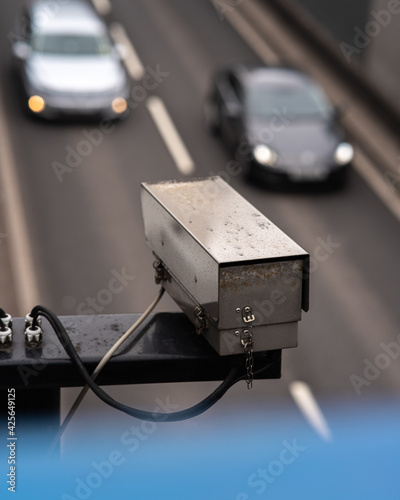 CCTV ANPR camera viewing on coming traffic