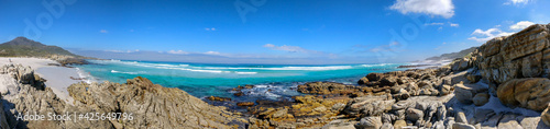 Panorama of Platboom Beach, Cape Peninsula, South Africa © Michel