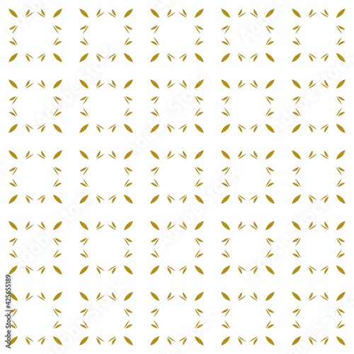 Abstract of square pattern. Design granule gold on white background. Design print for illustration, texture, wallpaper, background.