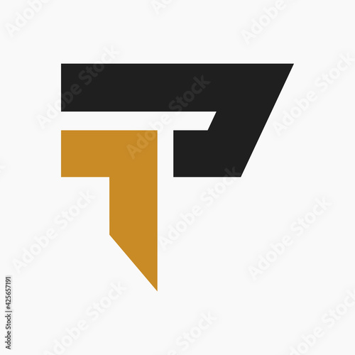 Initial tp letter logo with creative modern business typography vector template. Creative abstract letter pt logo design.