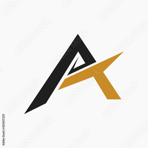 Initial tp letter logo with creative modern business typography vector template. Creative abstract letter pt logo design.