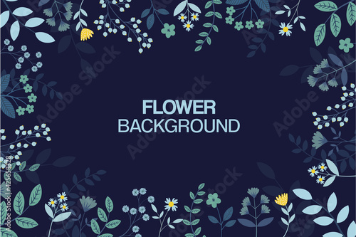 Blue Flower Background