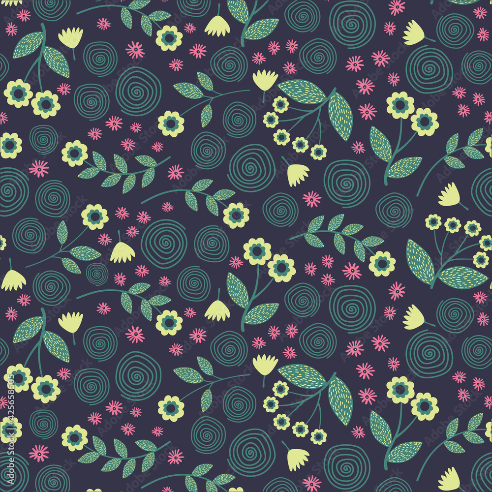 Pink and Green Seamless Pattern Pink and Green Seamless Pattern