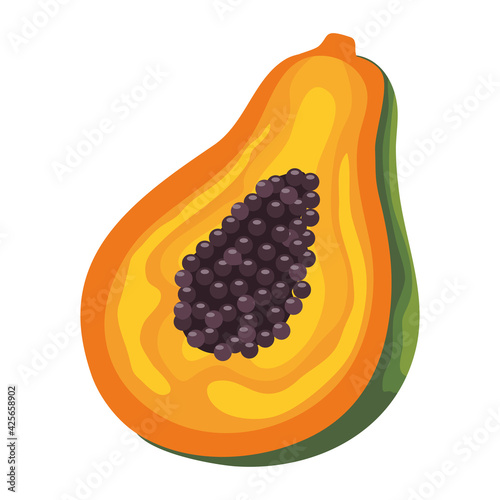 papaya fresh fruit