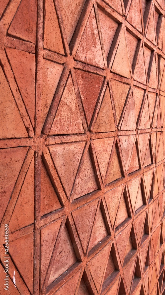 Naklejka premium red brick wall texture