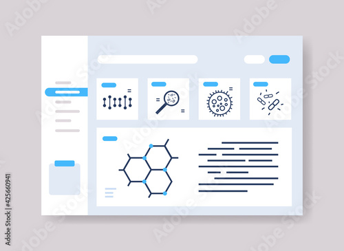 infographic template for medical presentation medicine healthcare concept online web page interface