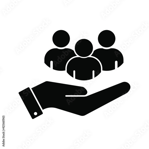 employee protection icon,  vector illustration with a simple design