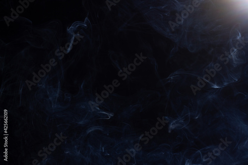 Smoke on black background