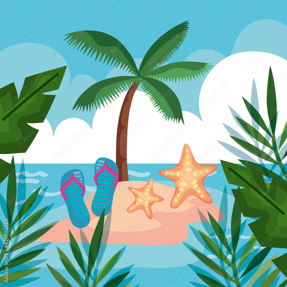 Fototapeta premium summer season seascape