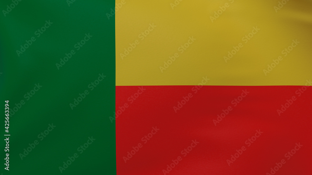 Benin flag texture