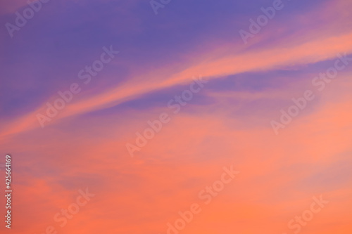 Fototapeta Naklejka Na Ścianę i Meble -  sunset in the twilight sky