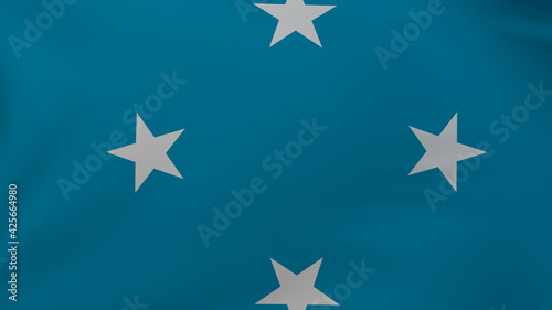 Micronesia flag texture