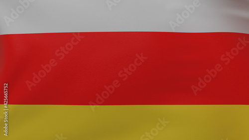 south ossetia flag texture