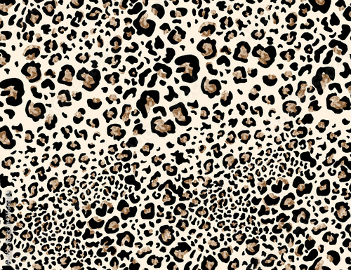 Seamless leopard design pattern, animal print.