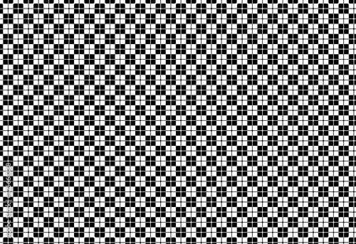 Patrón de cuadros en blanco y negro estilo ajedrez con líneas verticales atravesándolos