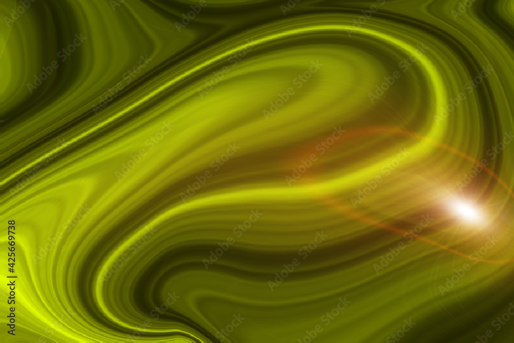Greenish yellow liquid texture vector background