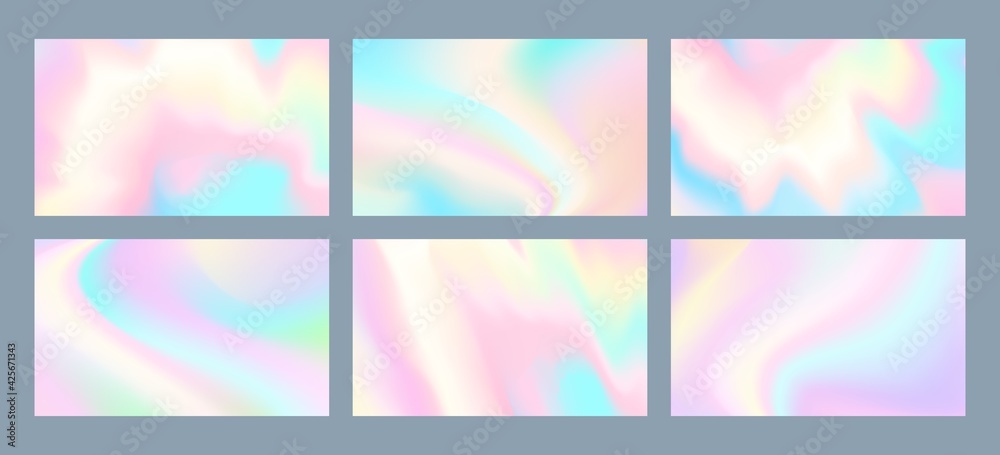 Neon holographic background