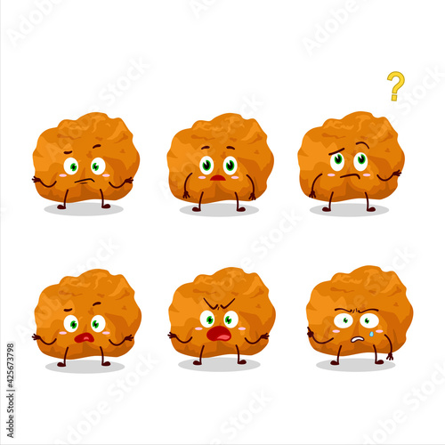 Cartoon character of karage with what expression