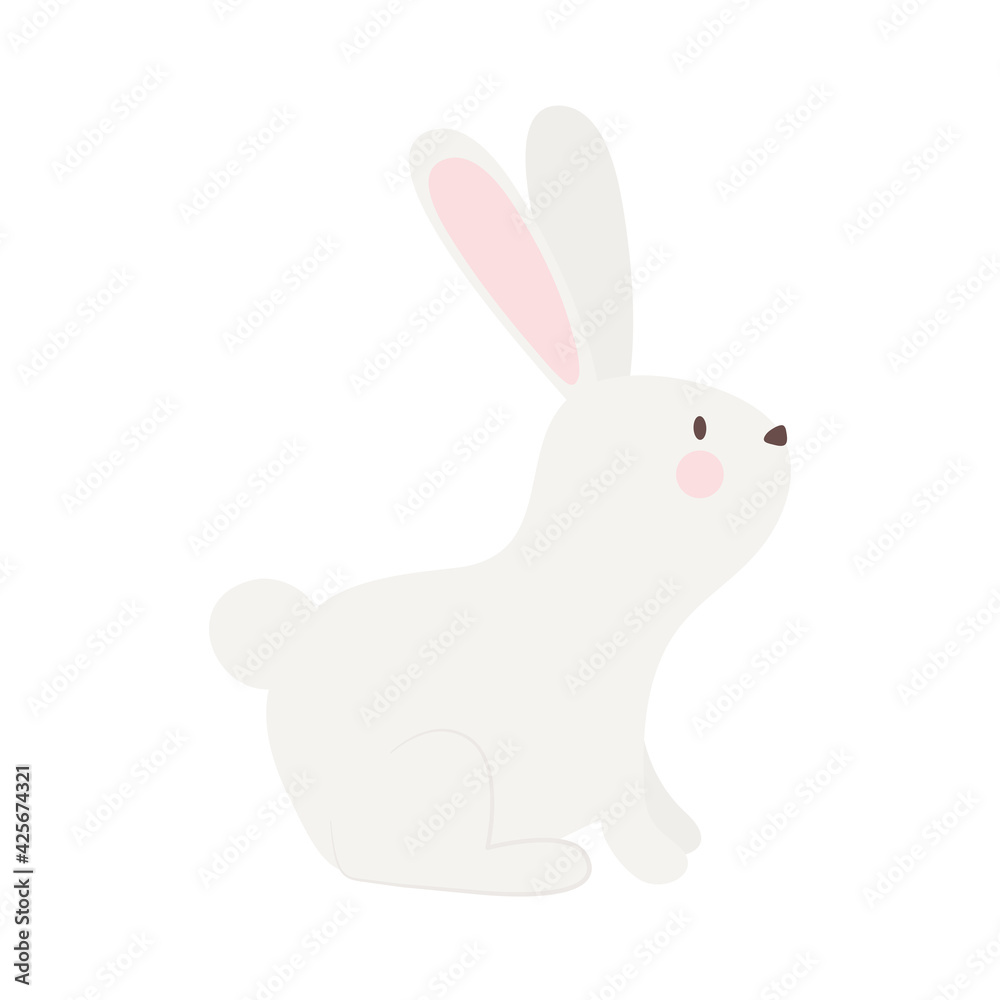 Obraz premium cute bunny profile