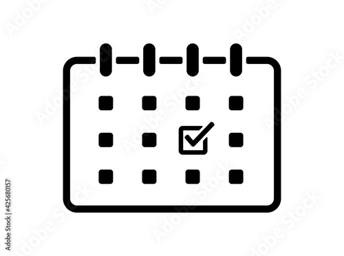 Appointment ( reminder, schedule ) vector icon illustration