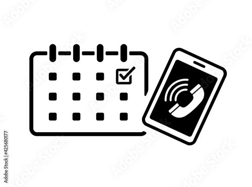 Appointment , reservation vector icon illustration