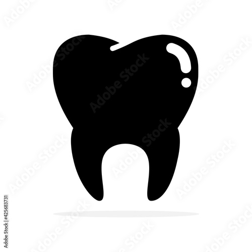 Tooth icon. Vector concept illustration for design.