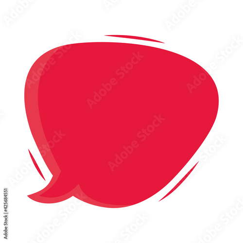 red speech bubble