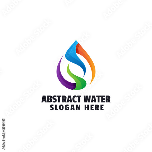 Free Download Abstract Water Gradient Logo Design - GFXLoad