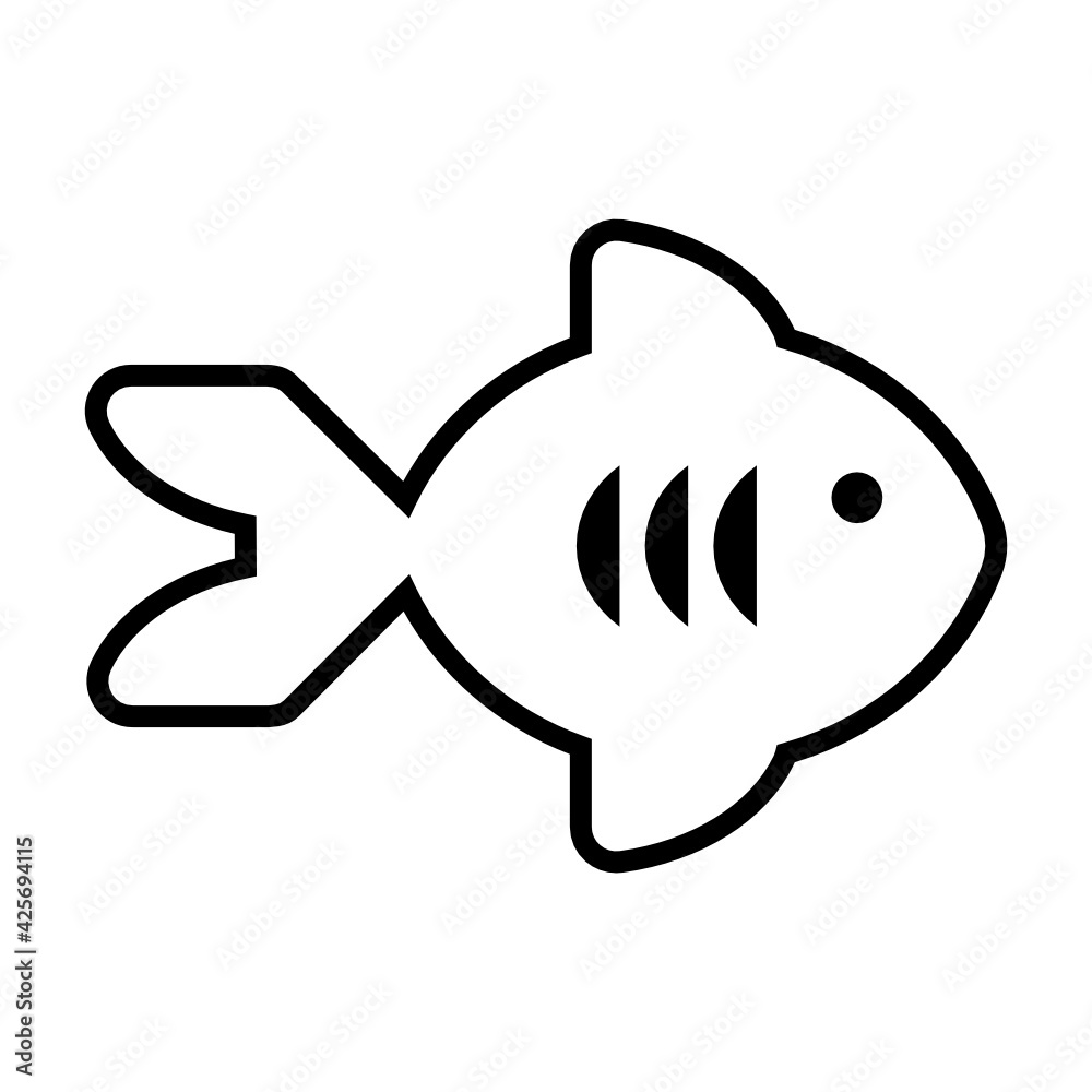 Fototapeta premium fish icon vector