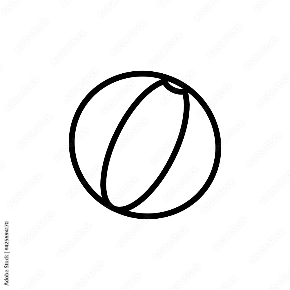 beach ball icon vector beach ball icon vector