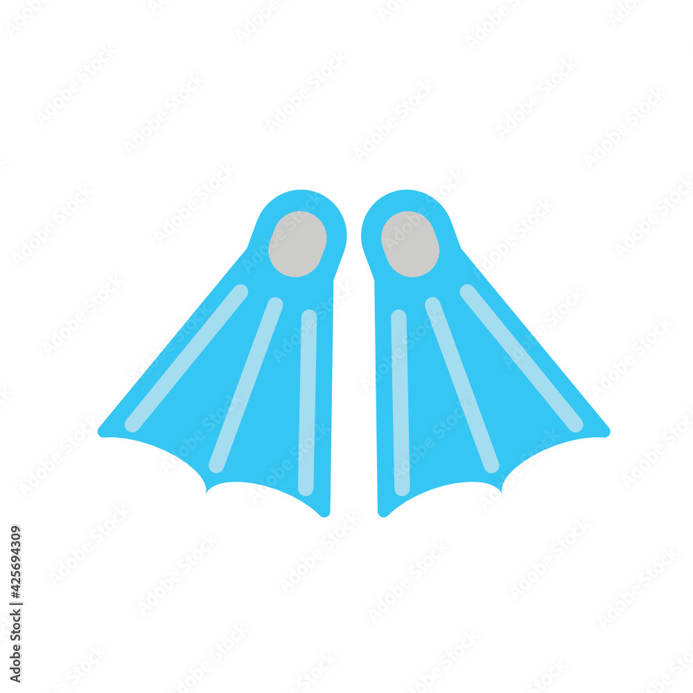 Obraz premium swimming flippers icon vector
