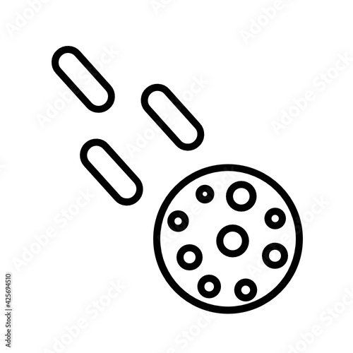 asteroid icon vector