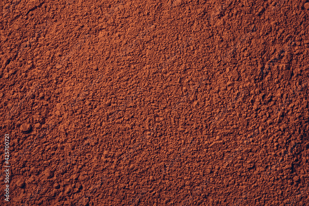 Terracotta powder soil or clay-like texture background Terracotta powder soil or clay-like texture background